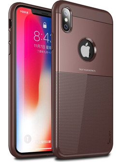 iPaky Shield case cover iPhone X/XS - Brown