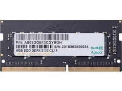 Apacer RP 8GB (1X8GB) DDR4 RAM 2666MHz SoDimm