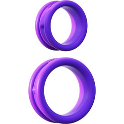 Pipedream Fantasy C-Ringz Max-Width Σετ Ελαστικά Δαχτυλίδια Πέους Σιλικόνης Μωβ 2τμχ