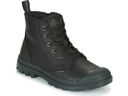 Palladium Ανδρικά Αρβυλάκια Δερμάτινα Μαύρα 76888-008-M