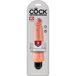 Pipedream King Cock 8" Vibrating Stiffy Ρεαλιστικός Δονητής 20.3cm Flesh