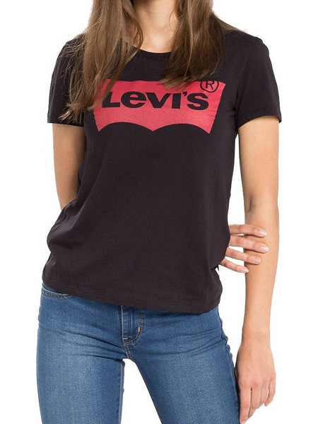 LEVI S(R) GRAPHIC SET-IN NECK WOMAN BATWING BLACK