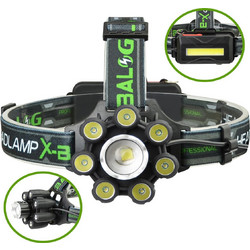 X-Balog BL-T81-B6-T6 Επαναφορτιζόμενος Φακός Κεφαλής Εργασίας Αδιάβροχος 3350lm
