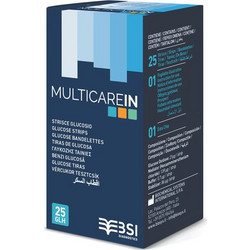 BSI MultiCare In Ταινίες Μέτρησης Σακχάρου 25τμχ
