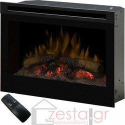 Dimplex DF 2550 Ηλεκτρικό Τζάκι Τοίχου 1200W Μ66xΥ48xΒ23cm
