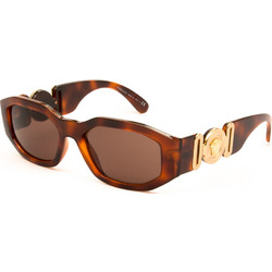 Versace VE4361 5217/73 Γυναικεία Γυαλιά Ηλίου Οβάλ Κοκάλινα Ταρταρούγα με Καφέ Polarized Φακό