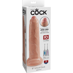 Pipedream King Cock 9" Uncut Ρεαλιστικό Dildo με Βεντούζα 23cm Flesh