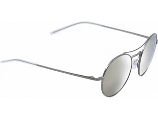 Emporio Armani EA 2061 3003/5A Ανδρικά Γυαλιά Ηλίου Στρογγυλά Μεταλλικά Ασημί με Γκρι Καθρέπτη Φακό
