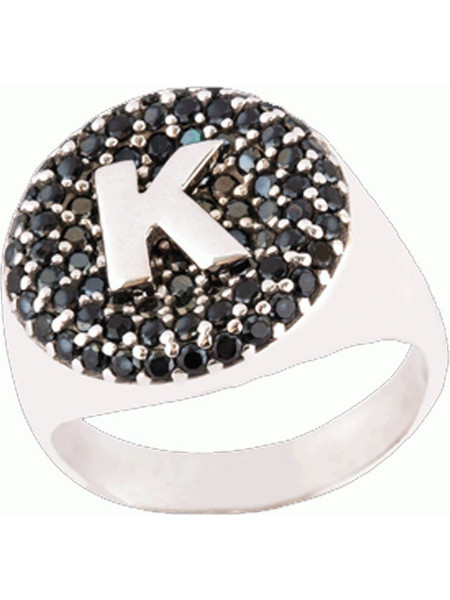 Personal Jewel Γυναικείο Δαχτυλίδι Μονόγραμμα από Ασήμι 925 με Ζιργκόν DK18.1PJ