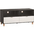 PoliHome Έπιπλο Τηλεόρασης Ξύλινο Μαύρο Μ120xΠ45xΥ56cm Simple 120 16629459