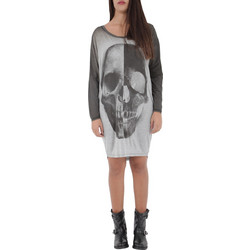 Religion Skull Mini Καθημερινό Φόρεμα Γκρι B134DSD33