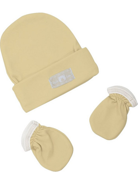 Figlio Bino Σετ Σκουφάκι & Γαντάκια Yellow