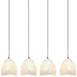 Home Lighting Soft Κρεμαστό Φωτιστικό Οροφής Πολύφωτο Λευκό WS19522-4 77-3693