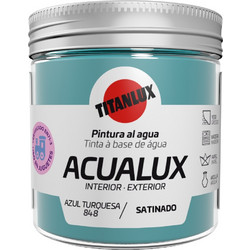 Acualux ΤΙΤΑΝ Σατινέ Χρώμα Νερού Για Ζωγραφική & Χειροτεχνίες Νο 848 ΜΠΛΕ ΣΑΤΙΝΕ 75ml