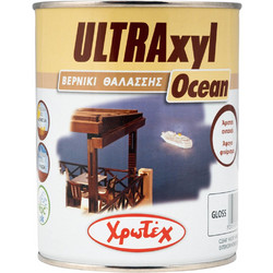 Χρωτέχ Ultraxyl Ocean Βερνίκι Επιφάνειας Ξύλου Διαλύτου Gloss Διάφανο 0.375lt