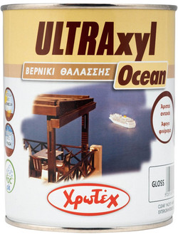 Χρωτέχ Ultraxyl Ocean Βερνίκι Επιφάνειας Ξύλου Διαλύτου Gloss Διάφανο 0.375lt