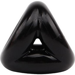 Chisa Novelties Triangle Ring Ελαστικό Δαχτυλίδι Πέους Σιλικόνης Μαύρο