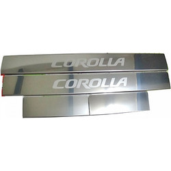 DIMERIS ΕΣΩΤΕΡΙΚΑ ΜΑΡΣΠΙΕ ΠΟΡΤΑΣ INOX TOYOTA COROLLA 4D & 5D 2015 4 ΤΕΜΑΧΙΑ ΜΣ.TC.29387