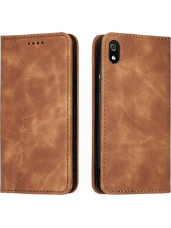 Bodycell Pu Leather Book Case Brown (Xiaomi Redmi 7A)