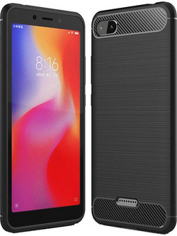 Θήκη OEM Brushed Carbon Flexible Cover TPU για Xiaomi Redmi 6A