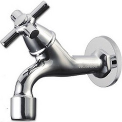 Viospiral Κάνουλα 1/2" Χρωμέ Μισόστροφη με Ροζέτα 39-2620