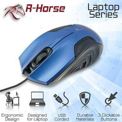 R-horse FC-3018 Ενσύρματο Ποντίκι Blue