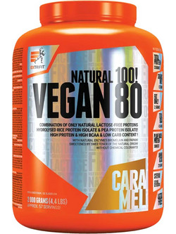 Extrifit Vegan 80 Caramel Φυτική Πρωτεΐνη Χωρίς Λακτόζη 2kg