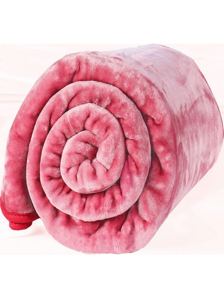 MC DECOR ΚΟΥΒΕΡΤΑ ΜΟΝΗ VELOUR 160X220 CM - PINK - MC DECOR MCL.KKM.008