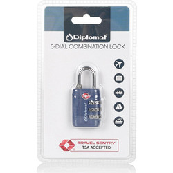 Λουκέτο TSA με Συνδυασμό Diplomat ACLOCK3. Μπλε