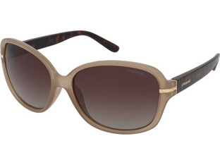Polaroid Eyewear P8419 10A/LA Γυναικεία Γυαλιά Ηλίου Οβάλ Κοκάλινα Καφέ με Καφέ Degradee Φακό