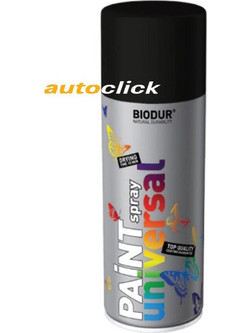 Biodur Paint Spray Universal Σπρευ Βαφή Μαύρο Gloss 400ml