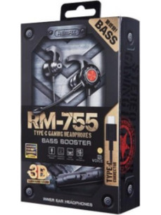 Remax RM-755 Gaming Headset In Ear Black