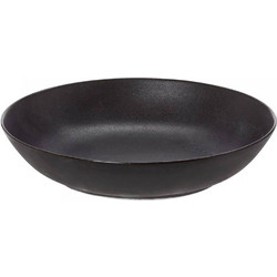Cryspo Trio Πιάτο Βαθύ Πορσελάνης Black Matte 21cm
