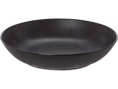 Cryspo Trio Πιάτο Βαθύ Πορσελάνης Black Matte 21cm