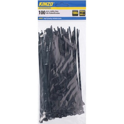 Kinzo Cable tie 200x4.8mm black (100pcs)