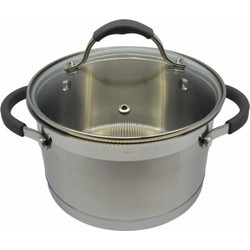Ankor Inox Κατσαρόλα Ανοξείδωτη 24cm 6.1lt