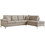 HomeMarkt Zaila Γωνιακός Καναπές Δεξιά Γωνία 282x197x90cm HM3086R