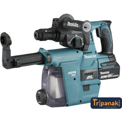 Makita DHR243RTJW Κρουστικό Περιστροφικό Κατεδαφιστικό Πιστολέτο Μπαταρίας 18V με 2 Μπαταρίες και SDS Plus
