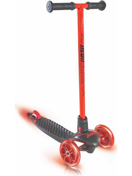 YVolution Y Glider Neon LED Παιδικό Πατίνι Τρίτροχο με Φωτάκια Κόκκινο