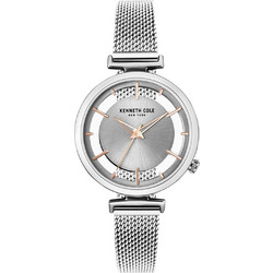 Kenneth Cole Γυναικείο Ρολόι με Ασημί Μεταλλικό Μπρασελέ KC50590003