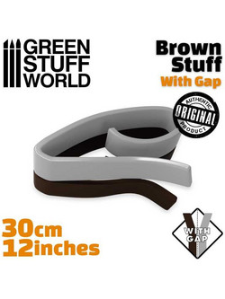 Green Stuff Brown Tape 30cm (12 Inches) with Gap (9226)