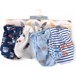 Βρεφικά Γαντάκια 4 Ζευγάρια Tibby Blue Cangaroo 3800146264253