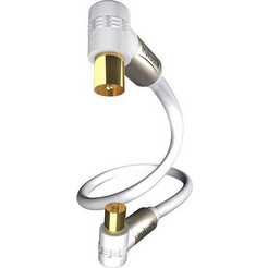 Inakustik Καλώδιο Κεραίας Coax Male to Coax Female 7.5m White 004263075
