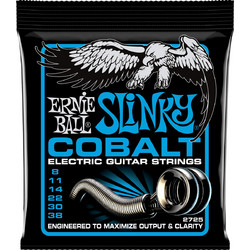 Ernie Ball 2725 Hybrid Σετ 6 Χορδές Ηλεκτρικής Κιθάρας Cobalt 8-38" Mixed Tension