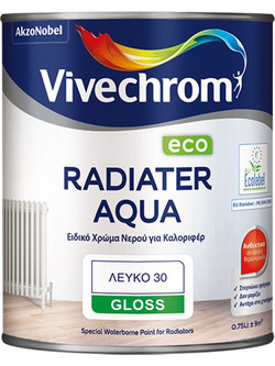 Vivechrom Radiater Aqua Eco Λευκό Gloss 0.75lt