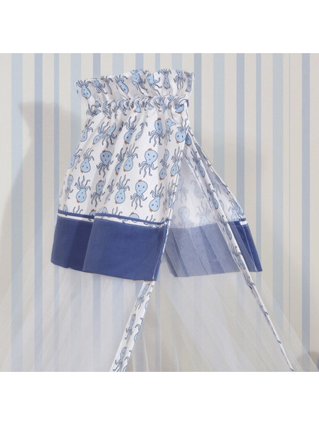 Κουνουπιέρα 180x500 cm Design 941Μπλε-Εμπριμέ