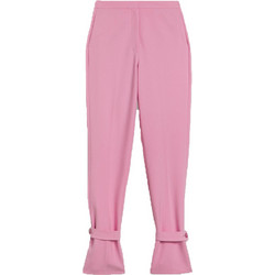 Ted Baker Ψηλόμεσο Υφασμάτινο Γυναικείο Παντελόνι Κανονική Εφαρμογή Ροζ 257082