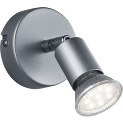 Φωτιστικό Οροφής - Σποτ Paris R80911087 1xGU10 35W Φ8cm 11cm Titanium RL Lighting Μέταλλο