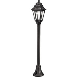 ANNA 120 ΦΑΝΑΡΑΚΙ STAND 1XE27 H1100mm ΜΑΥΡΟ