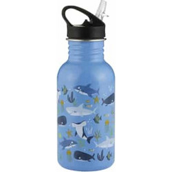 Typhoon Pure Kids Under The Sea Παιδικό Μπουκάλι Θερμός Ανοξείδωτο με Καλαμάκι Μπλε 550ml